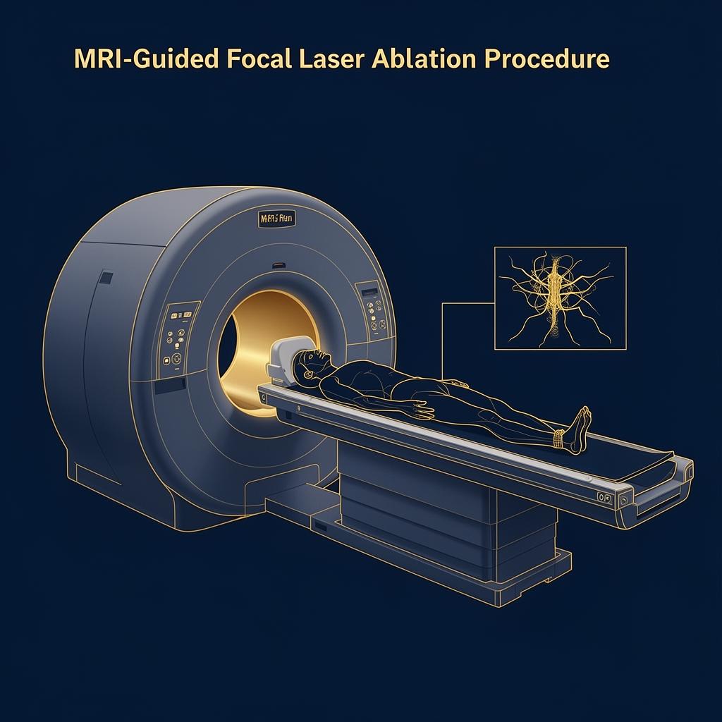 MRI-Guided Focal Laser Ablation procedure illustration